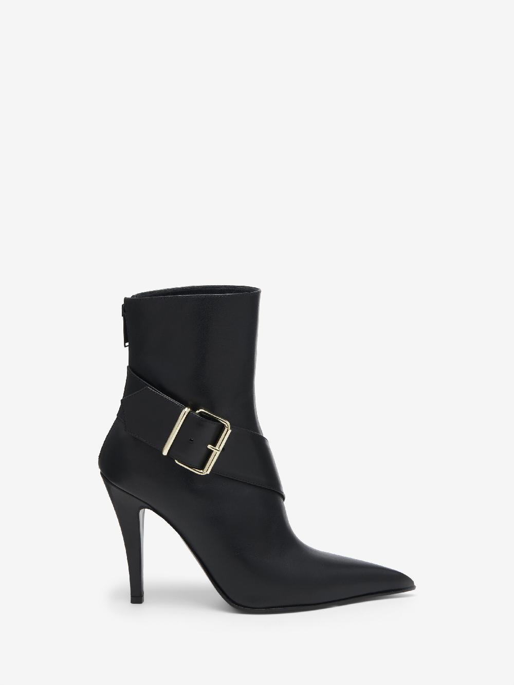 Mcq Alexander Mcqueen Women's Heron Buckle Boot In Black