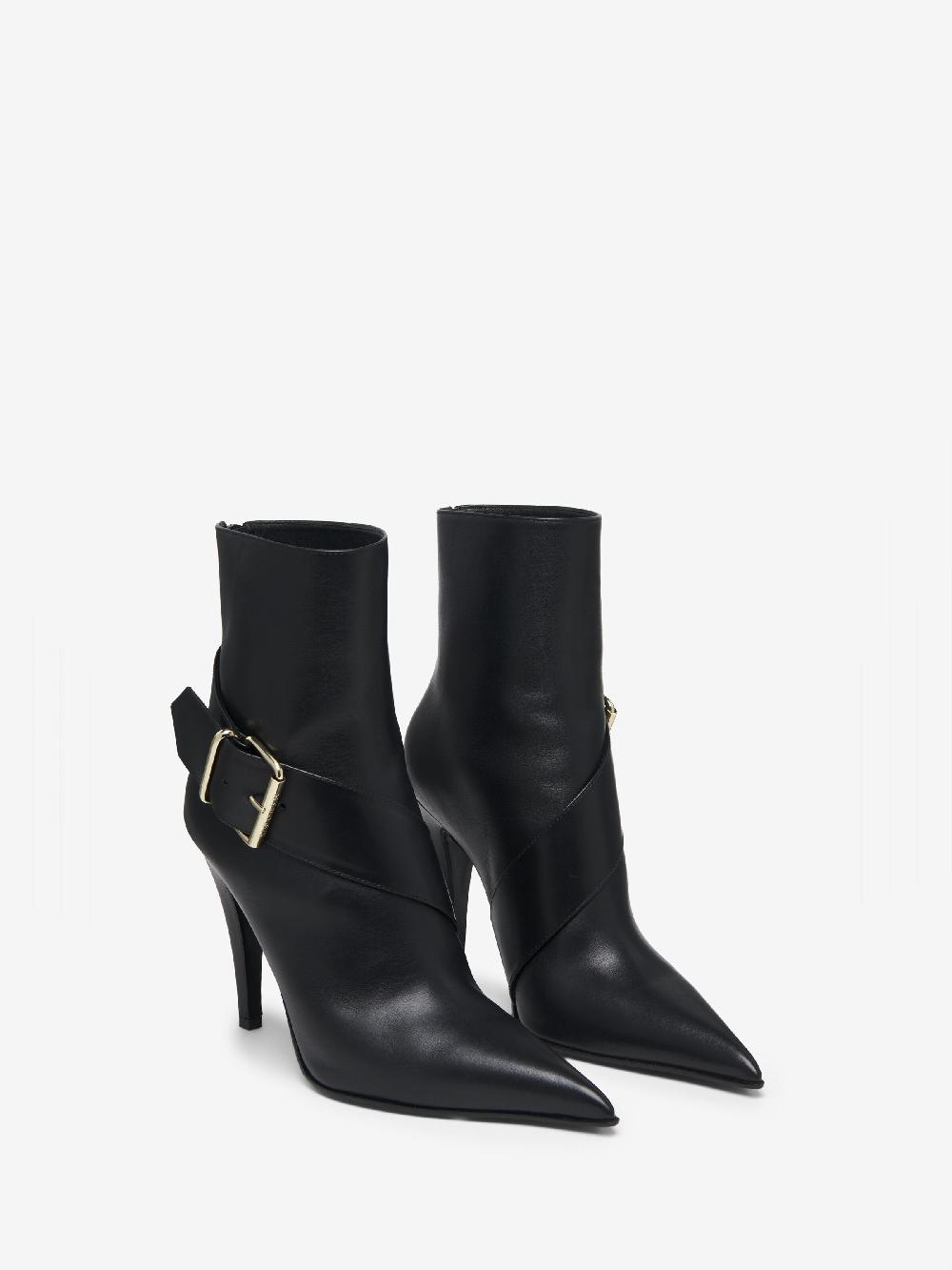 Mcq Alexander Mcqueen Women's Heron Buckle Boot In Black