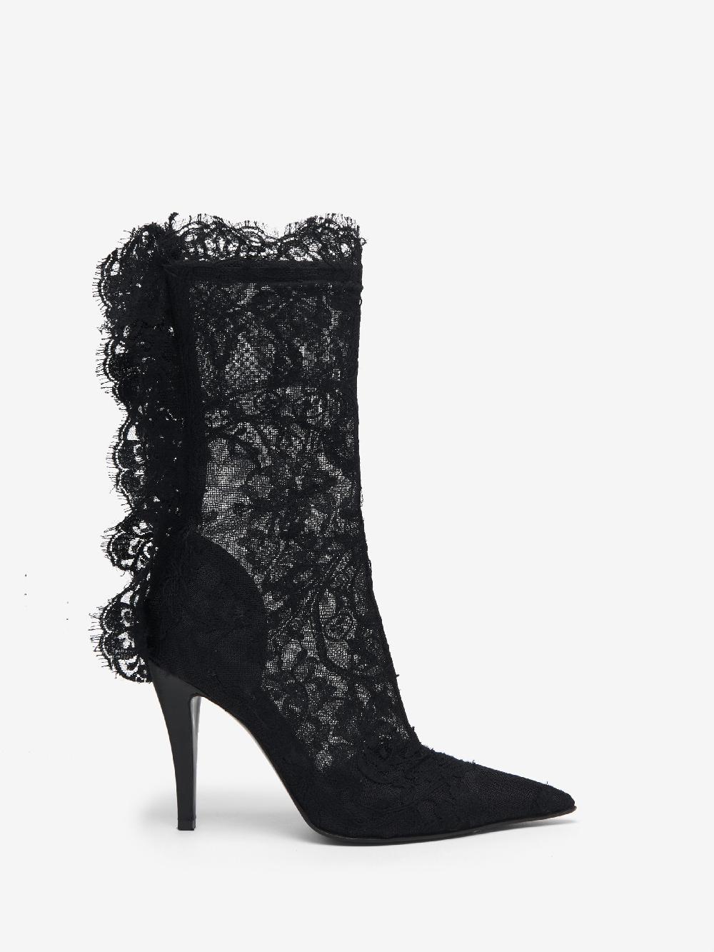 Mcq Alexander Mcqueen Women's Heron Lace Boot In Black