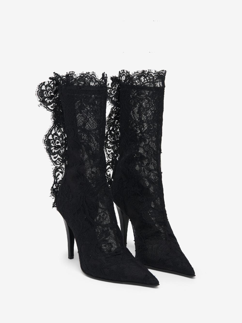 Mcq Alexander Mcqueen Women's Heron Lace Boot In Black