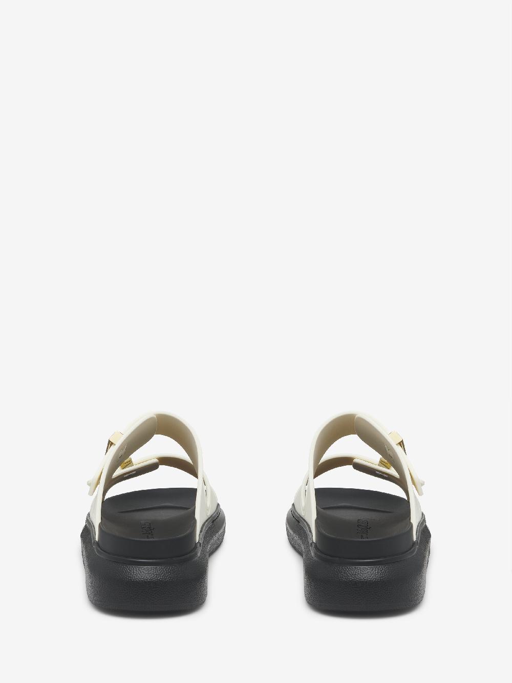 mcq alexander mcqueen Women's Hybrid Slide in White/Black