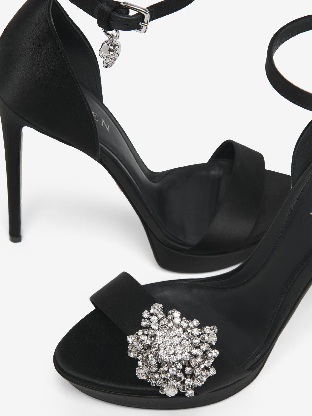 mcq alexander mcqueen Women's Jewel Platform Sandal in Black