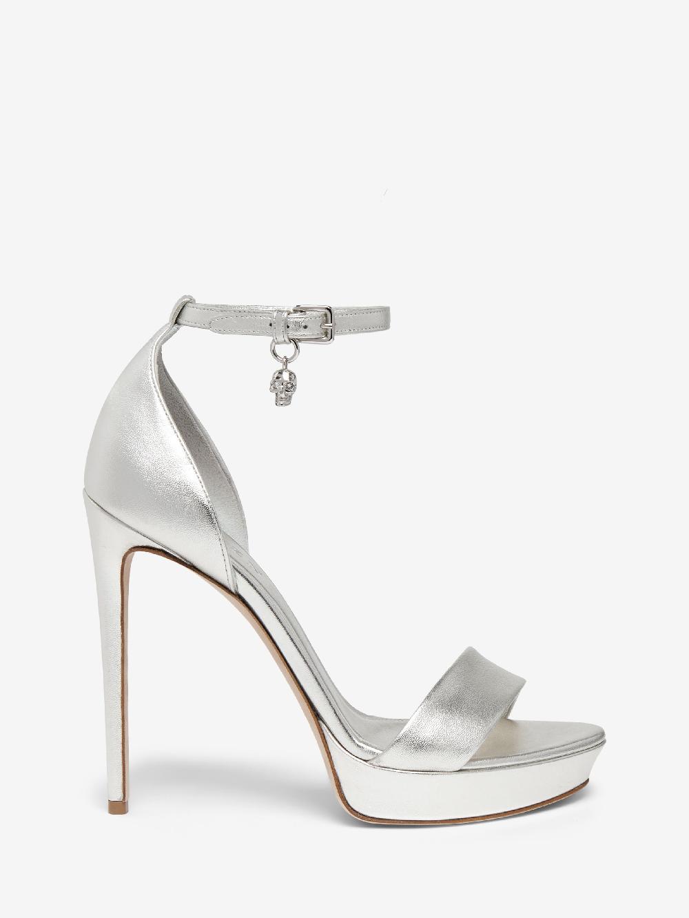 mcq Alexander Mcqueen Women's Jewel Platform Sandal In Silver
