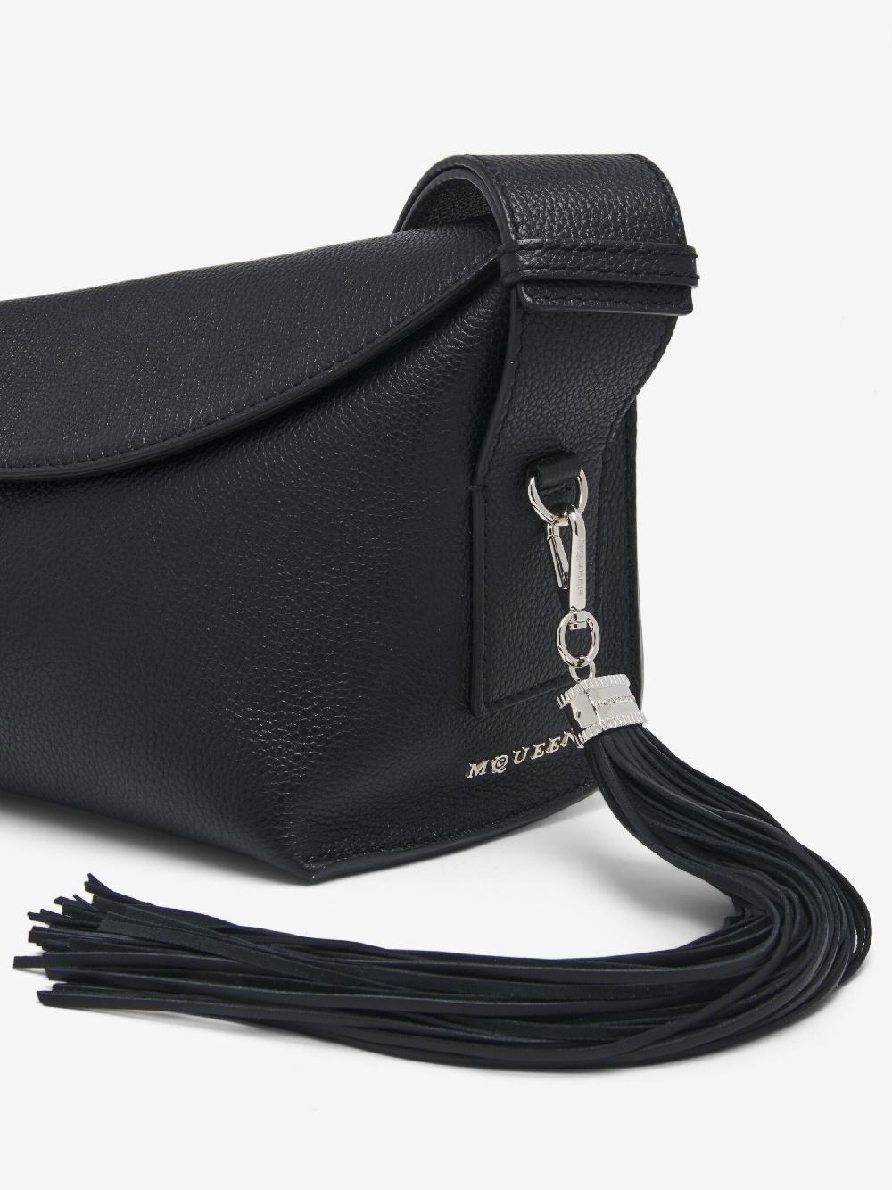Mcq Alexander Mcqueen Women's Leather Tassel Charm In Black