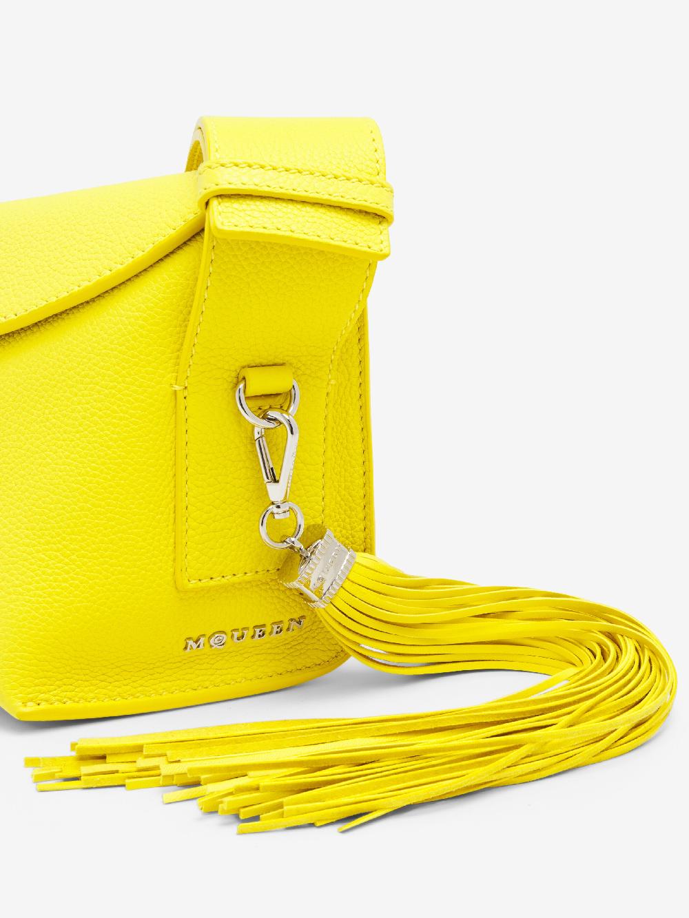 Mcq Alexander Mcqueen Women's Leather Tassel Charm In Citron