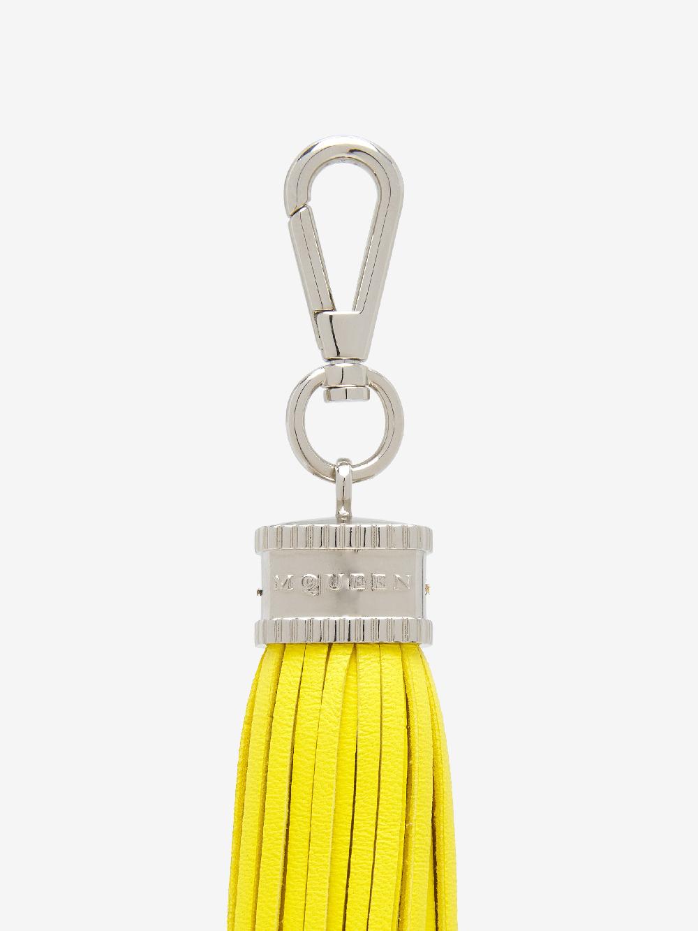 mcq alexander mcqueen Women's Leather Tassel Charm in Citron