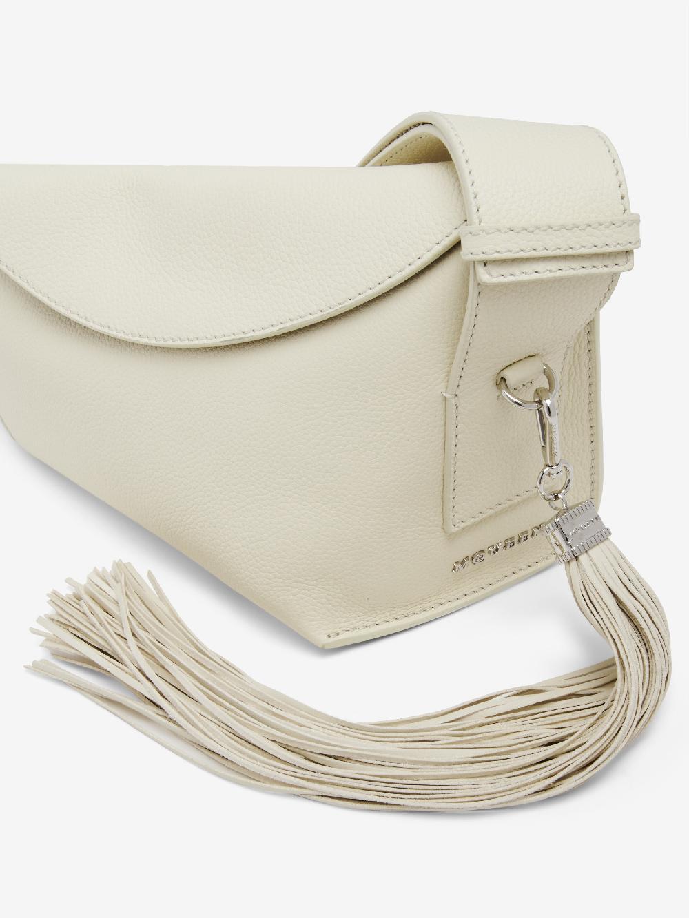 Mcq Alexander Mcqueen Women's Leather Tassel Charm In Cream