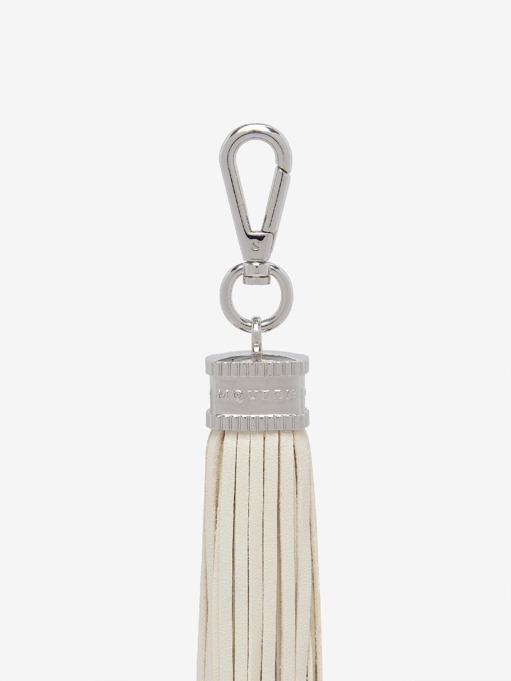 Mcq Alexander Mcqueen Women's Leather Tassel Charm In Cream