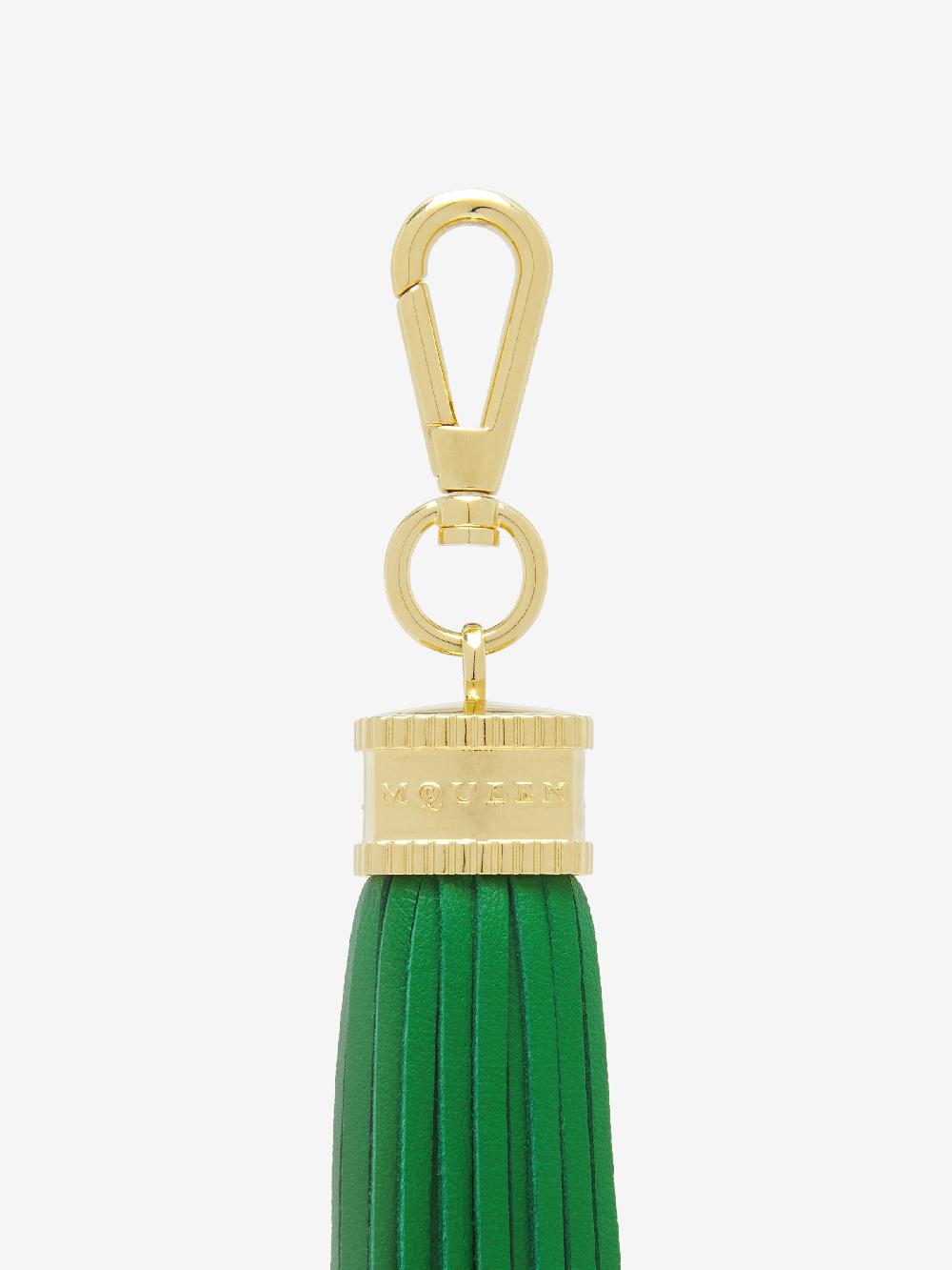 Mcq Alexander Mcqueen Women's Leather Tassel Charm In Green