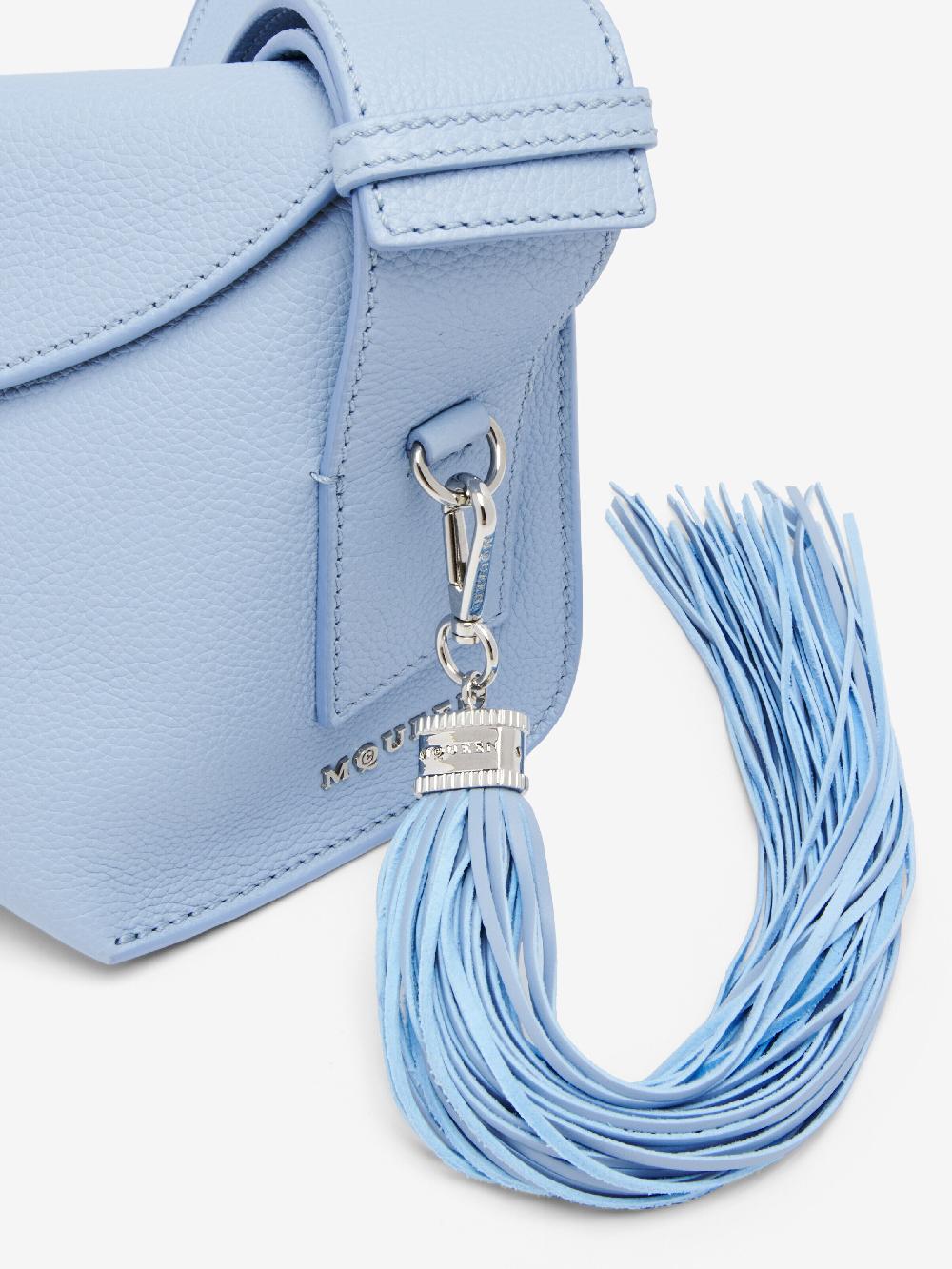Mcq Alexander Mcqueen Women's Leather Tassel Charm In Shirting Blue