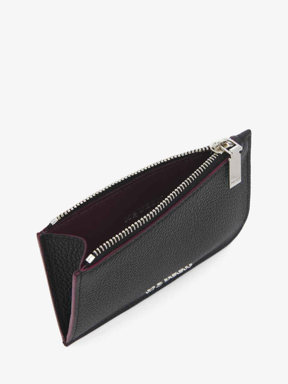 Mcq Alexander Mcqueen Women's McQueen Sling Zip Card Holder In Black
