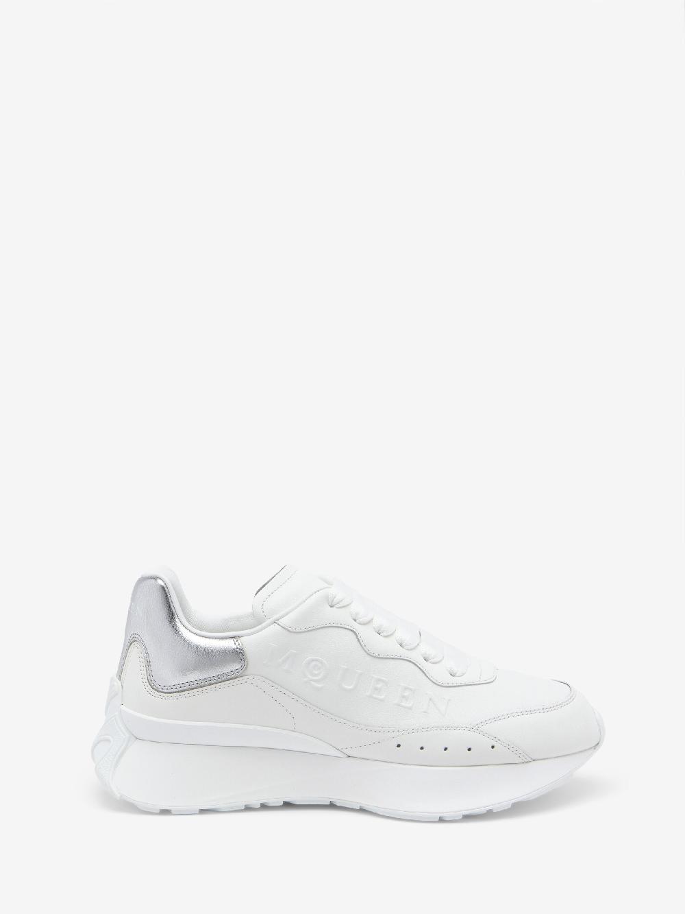Mcq Alexander Mcqueen Women's McQueen Sprint Runner In White/Silver