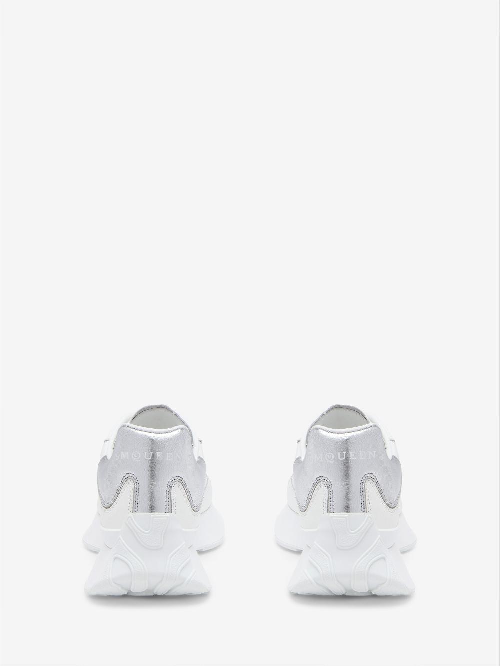 Mcq Alexander Mcqueen Women's McQueen Sprint Runner In White/Silver