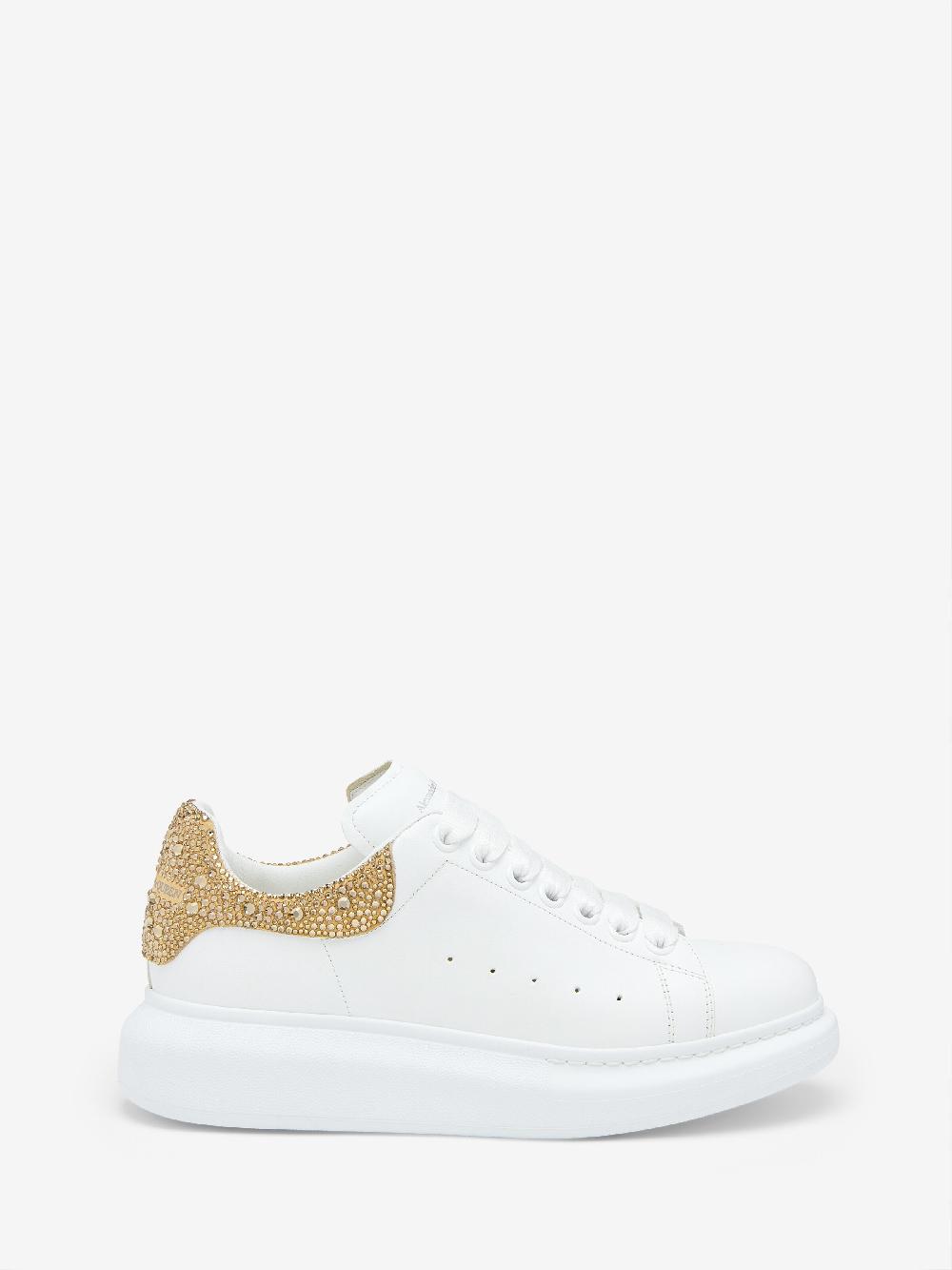 Mcq Alexander Mcqueen Women's Oversized Sneaker In White/Gold