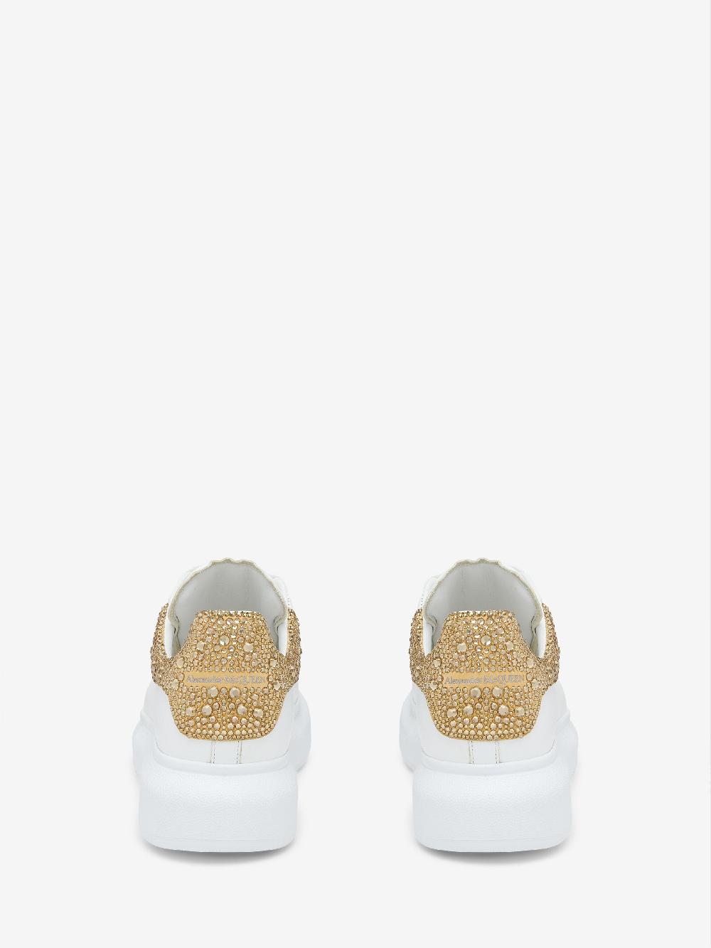 Mcq Alexander Mcqueen Women's Oversized Sneaker In White/Gold