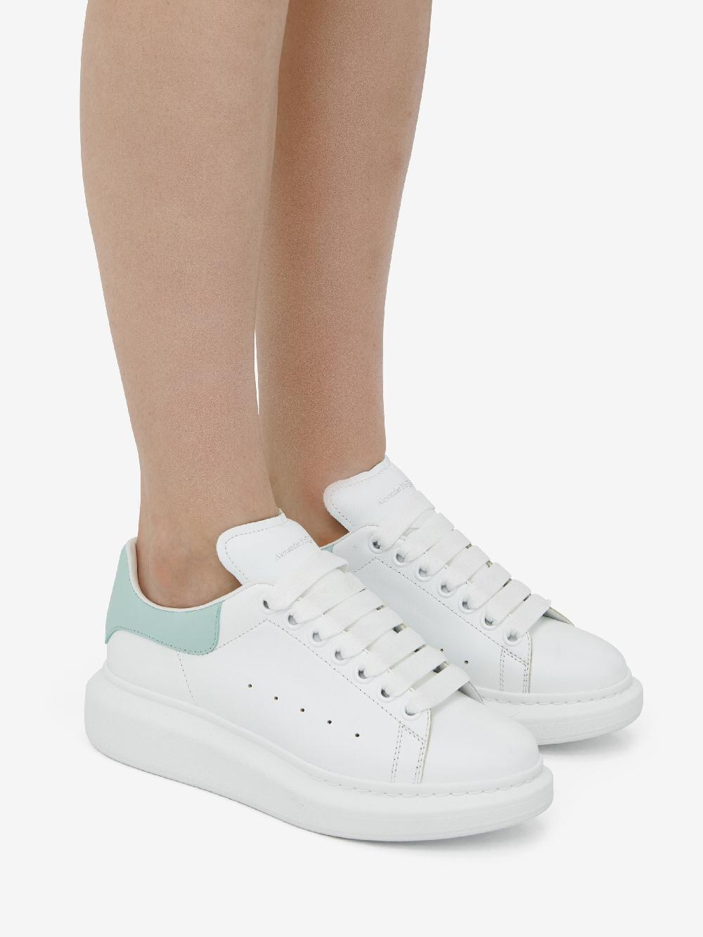 Mcq Alexander Mcqueen Women's Oversized Sneaker In White/Mint