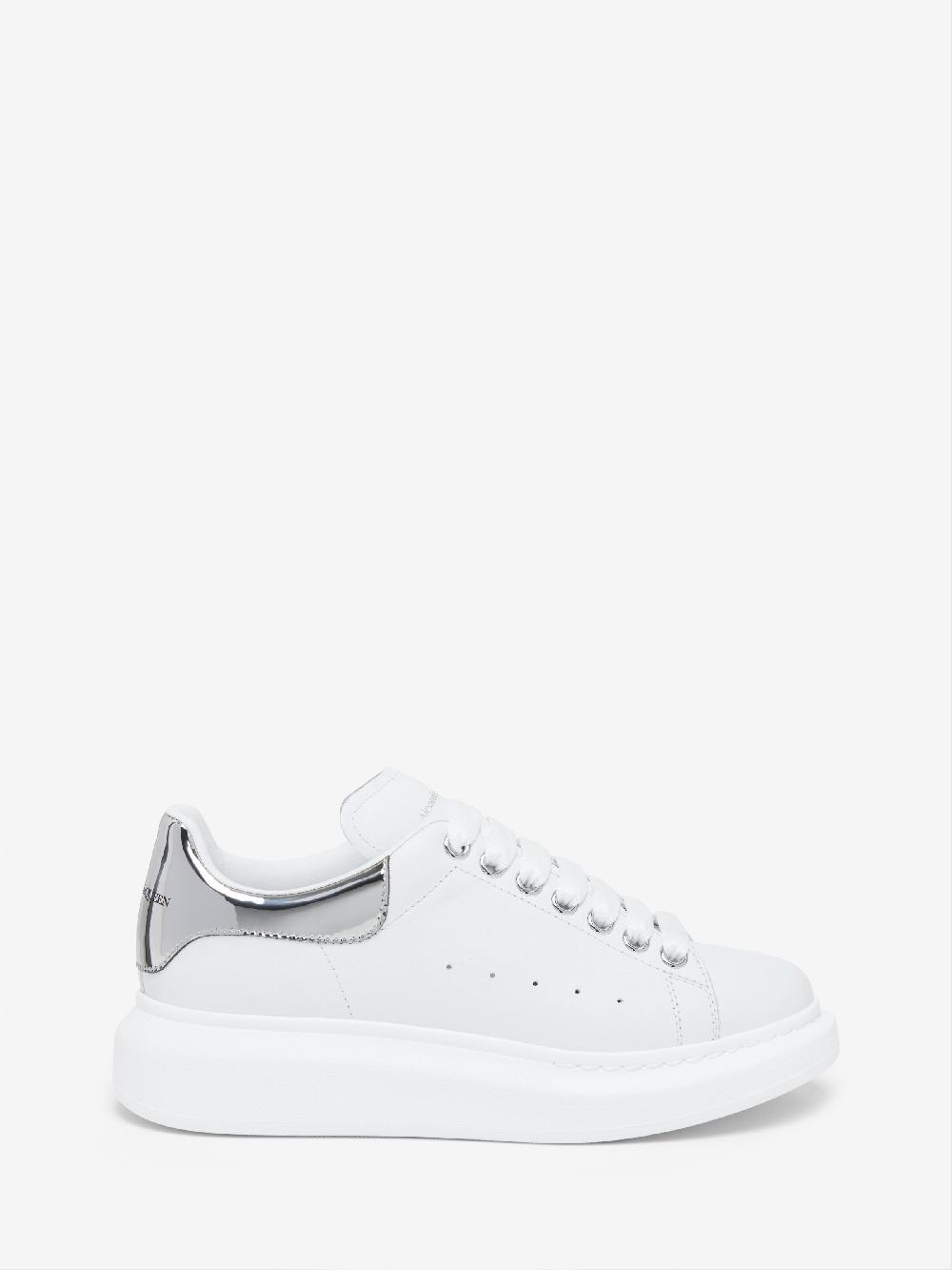 Mcq Alexander Mcqueen Women's Oversized Sneaker In White/Mirror