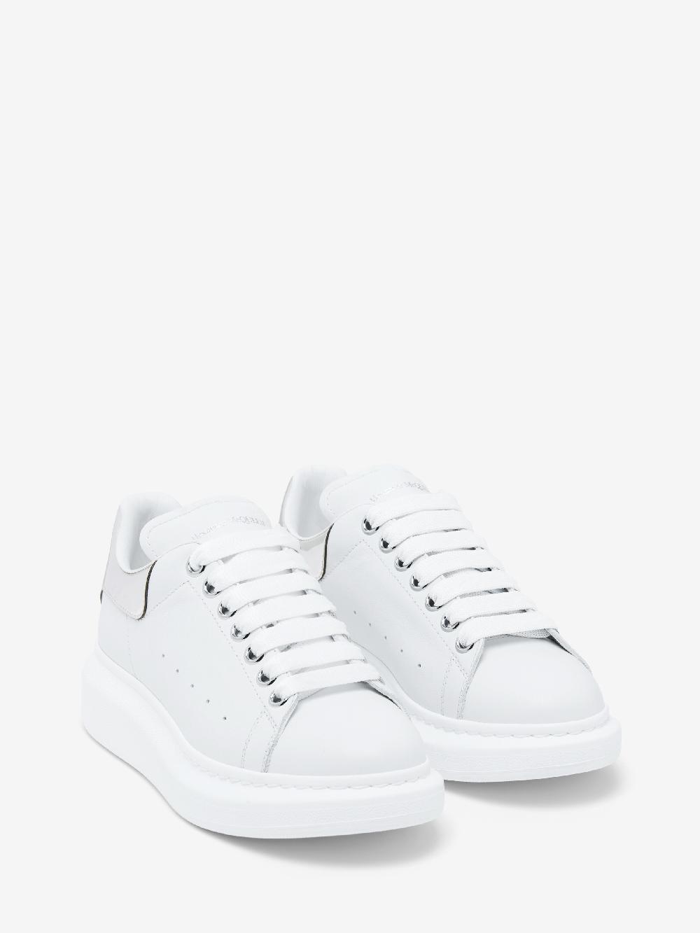 Mcq Alexander Mcqueen Women's Oversized Sneaker In White/Mirror