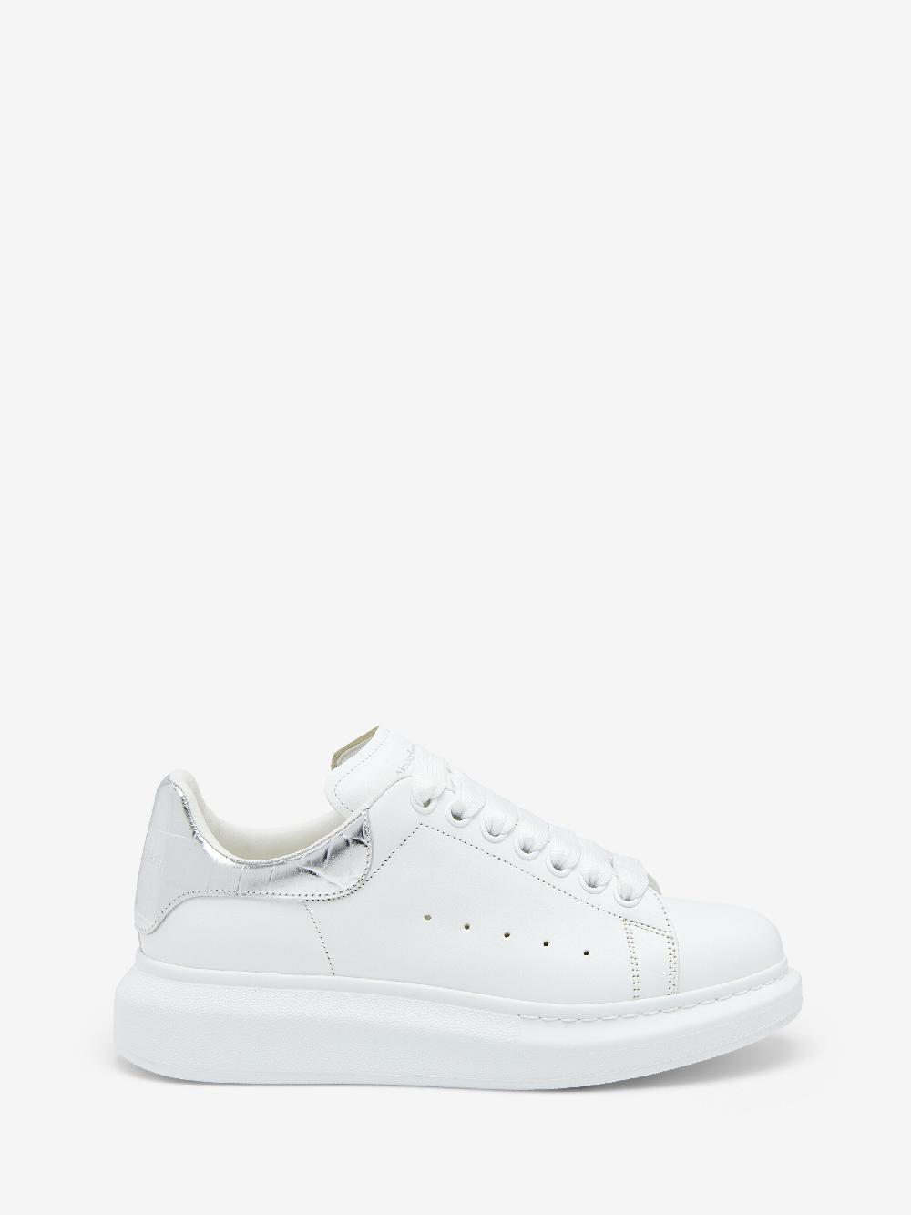 Mcq Alexander Mcqueen Women's Oversized Sneaker In White/Silver