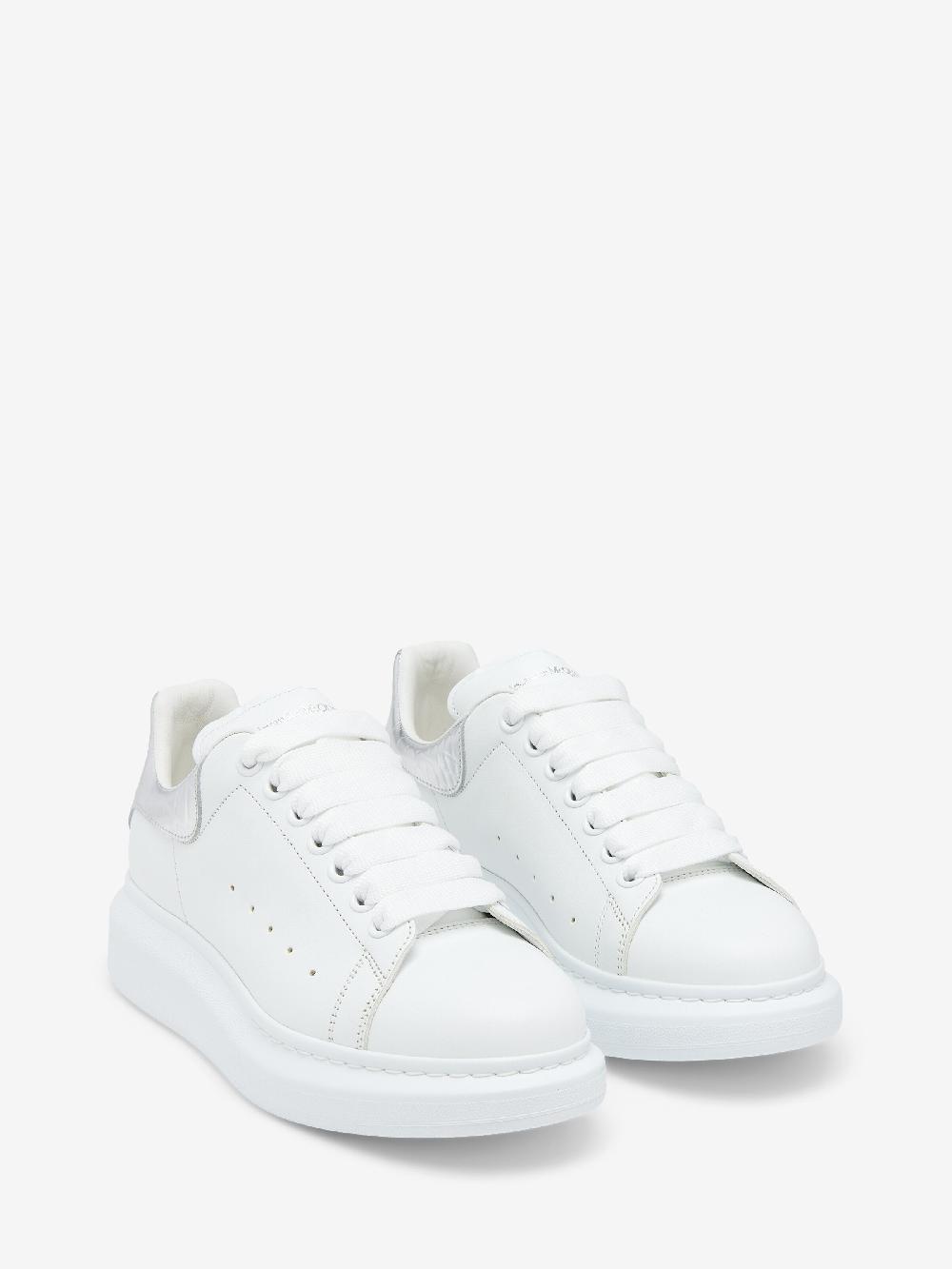 Mcq Alexander Mcqueen Women's Oversized Sneaker In White/Silver