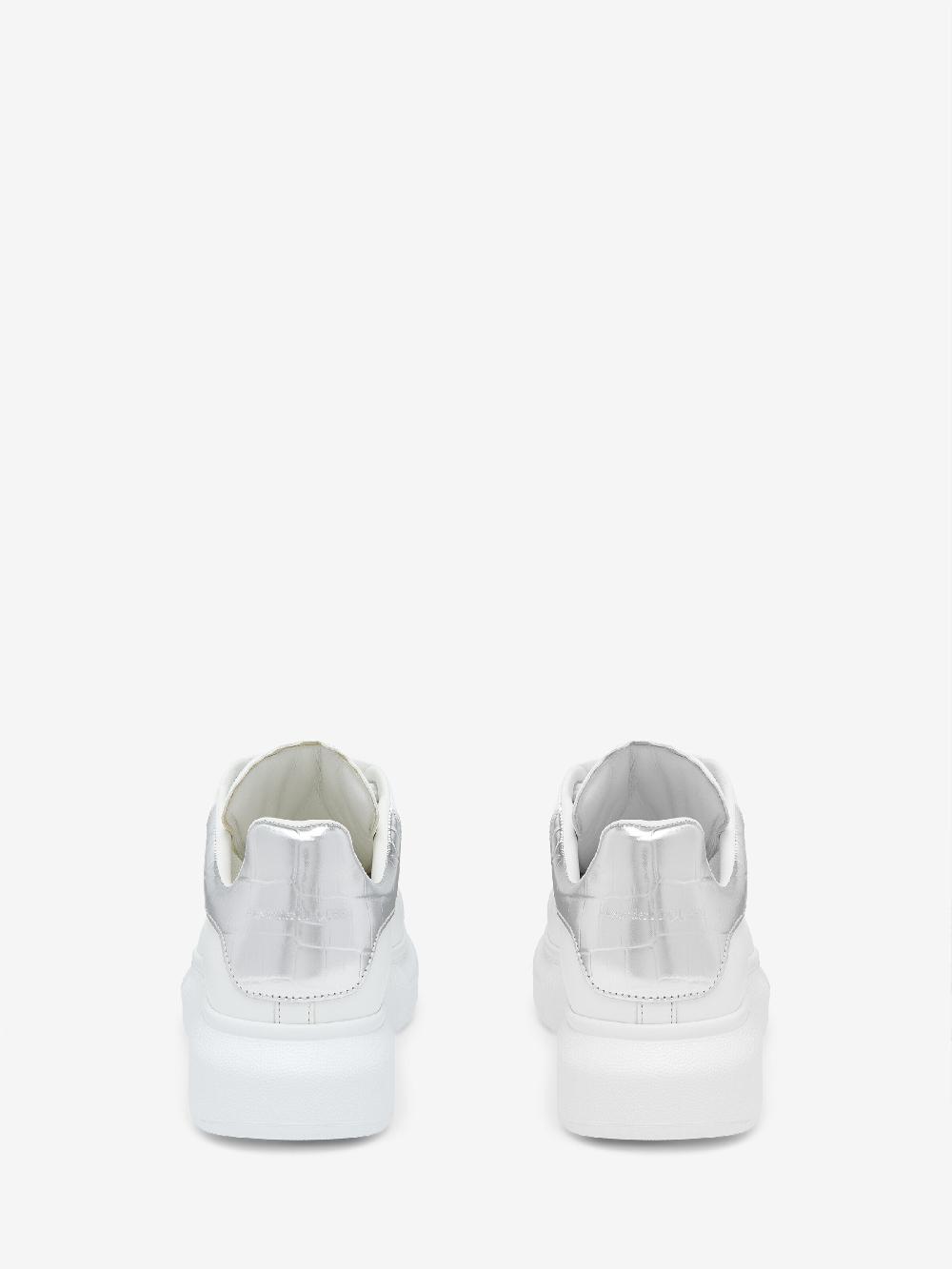 mcq alexander mcqueen Women's Oversized Sneaker in White/Silver