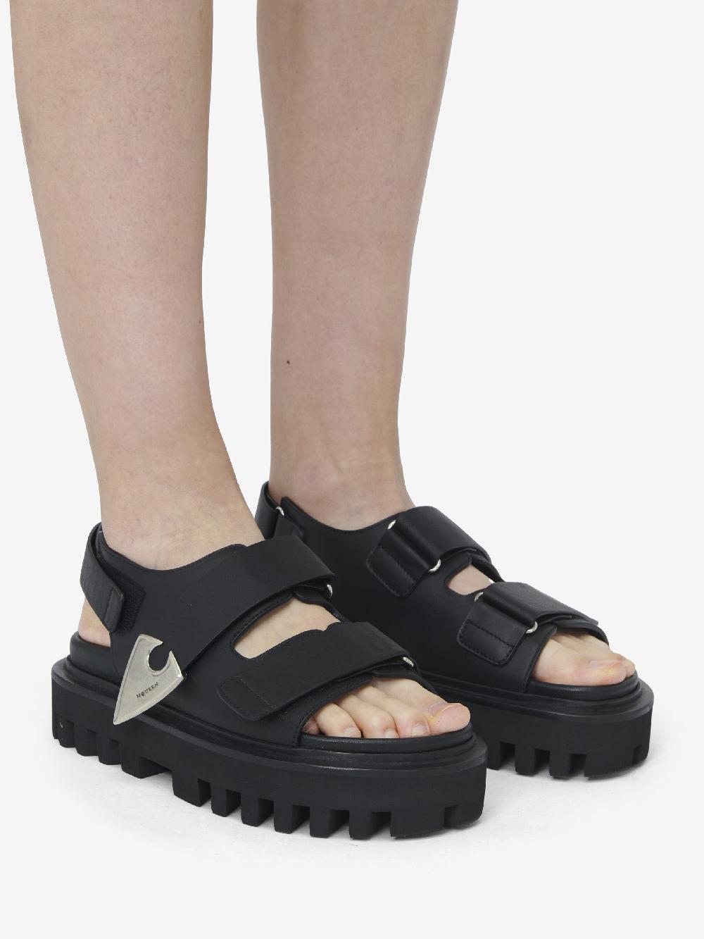 Mcq Alexander Mcqueen Women's Parachute Sandal In Black