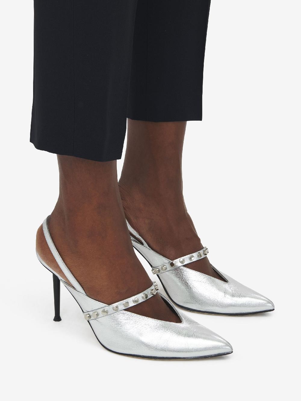 Mcq Alexander Mcqueen Women's Revel Slingback In Silver