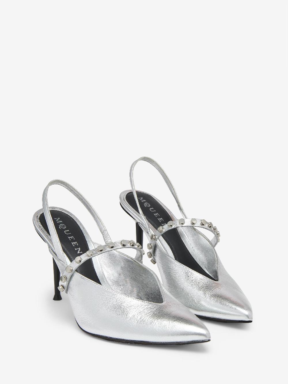 Mcq Alexander Mcqueen Women's Revel Slingback In Silver