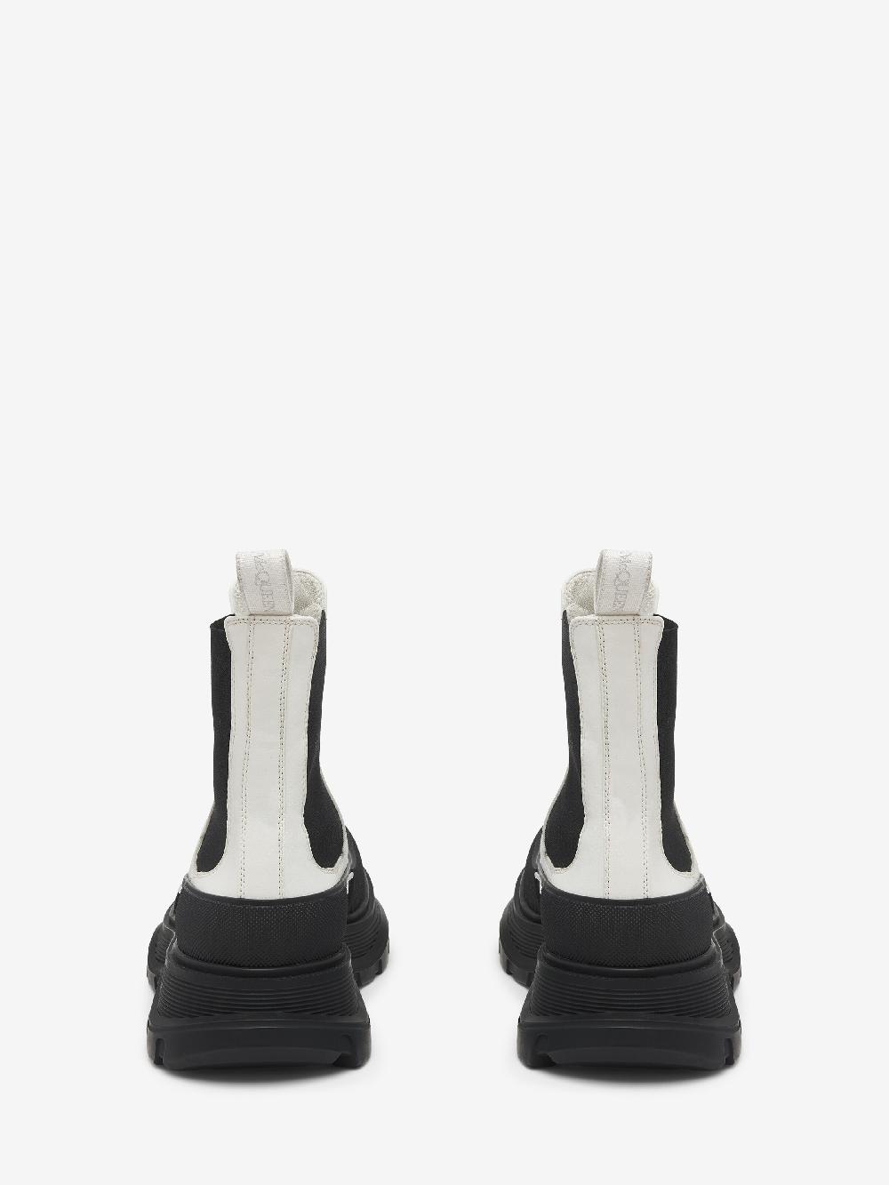 Mcq Alexander Mcqueen Women's Slick Chelsea Boot In White/Black