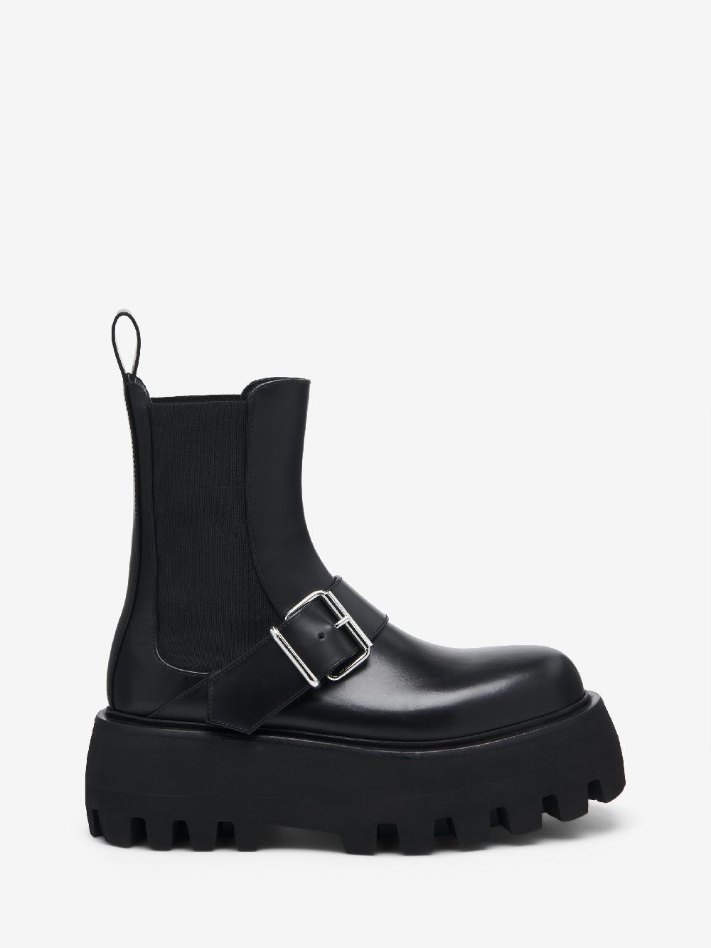 Mcq Alexander Mcqueen Women's Sofa Buckle Boot In Black