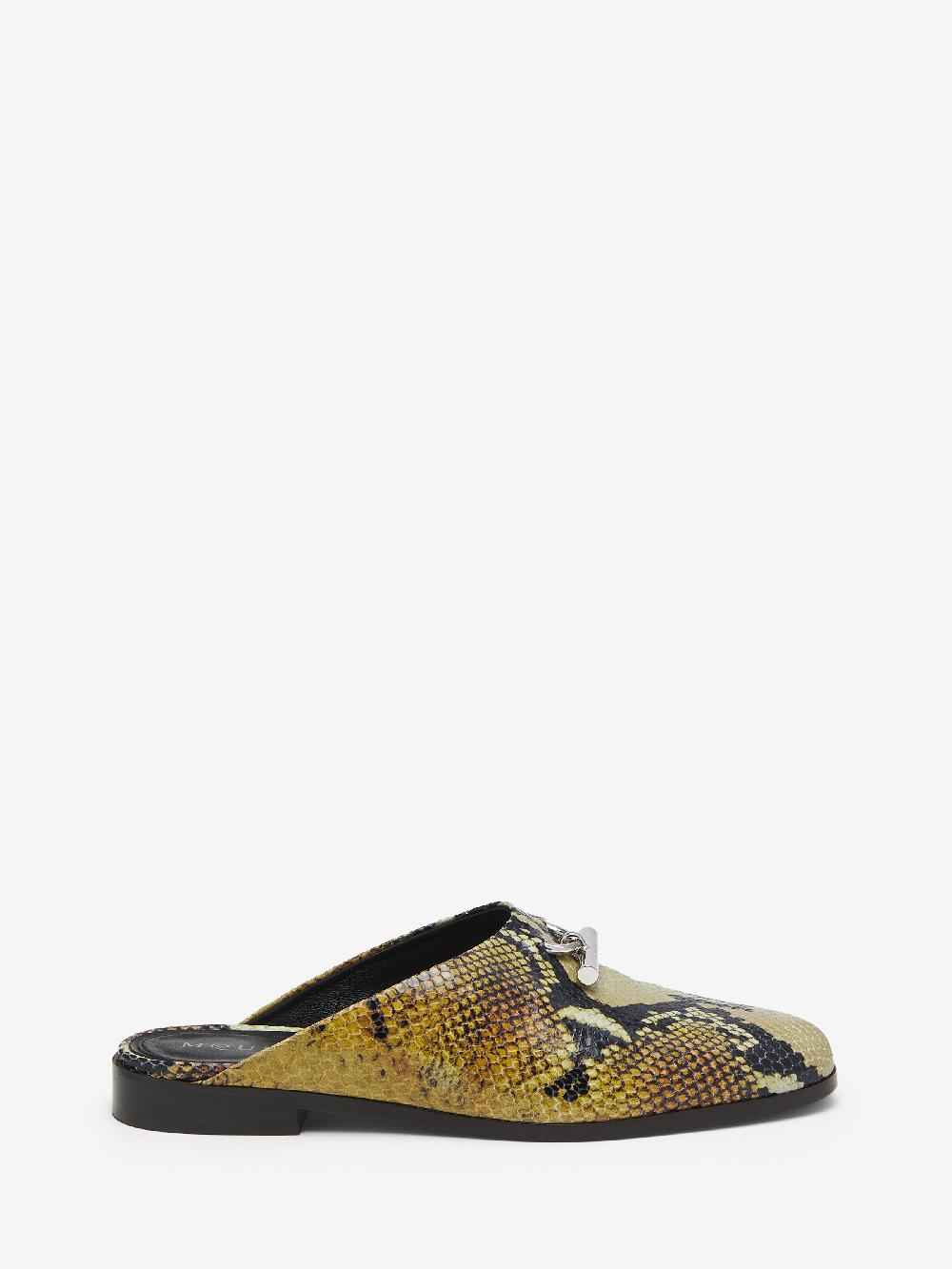 Mcq Alexander Mcqueen Women's T-Bar Slip On Mule In Brown/Dark Brown