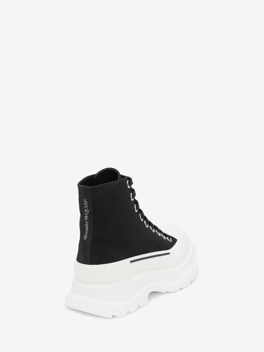Mcq Alexander Mcqueen Women's Tread Slick Boot In Black/White