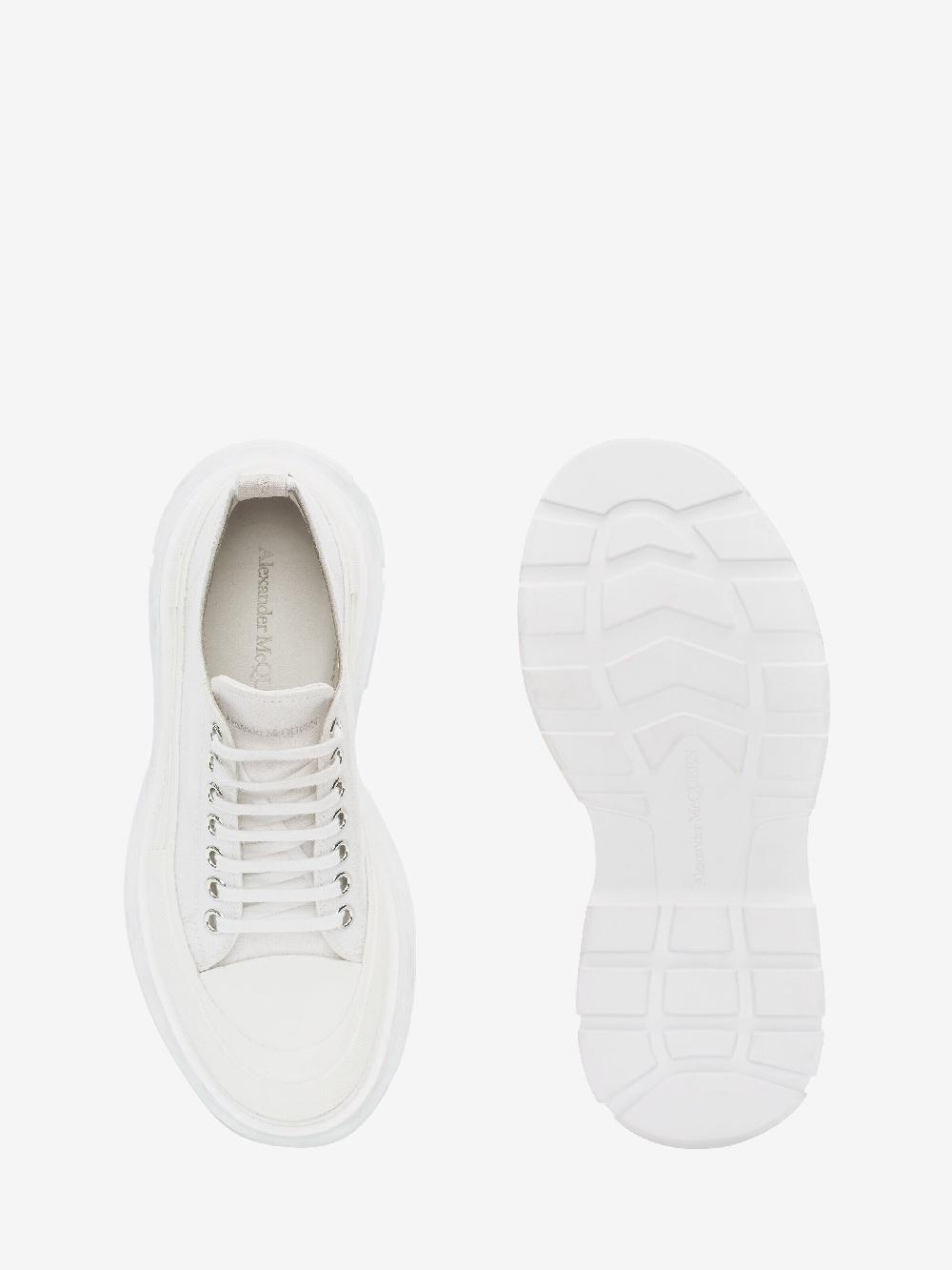 mcq alexander mcqueen Women's Tread Slick Lace Up in White