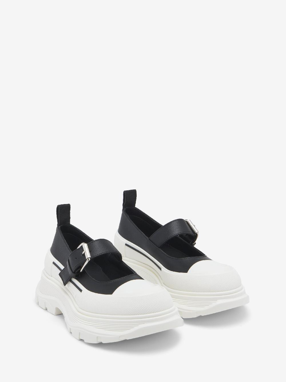 Mcq Alexander Mcqueen Women's Tread Slick Mary Jane In Black/White
