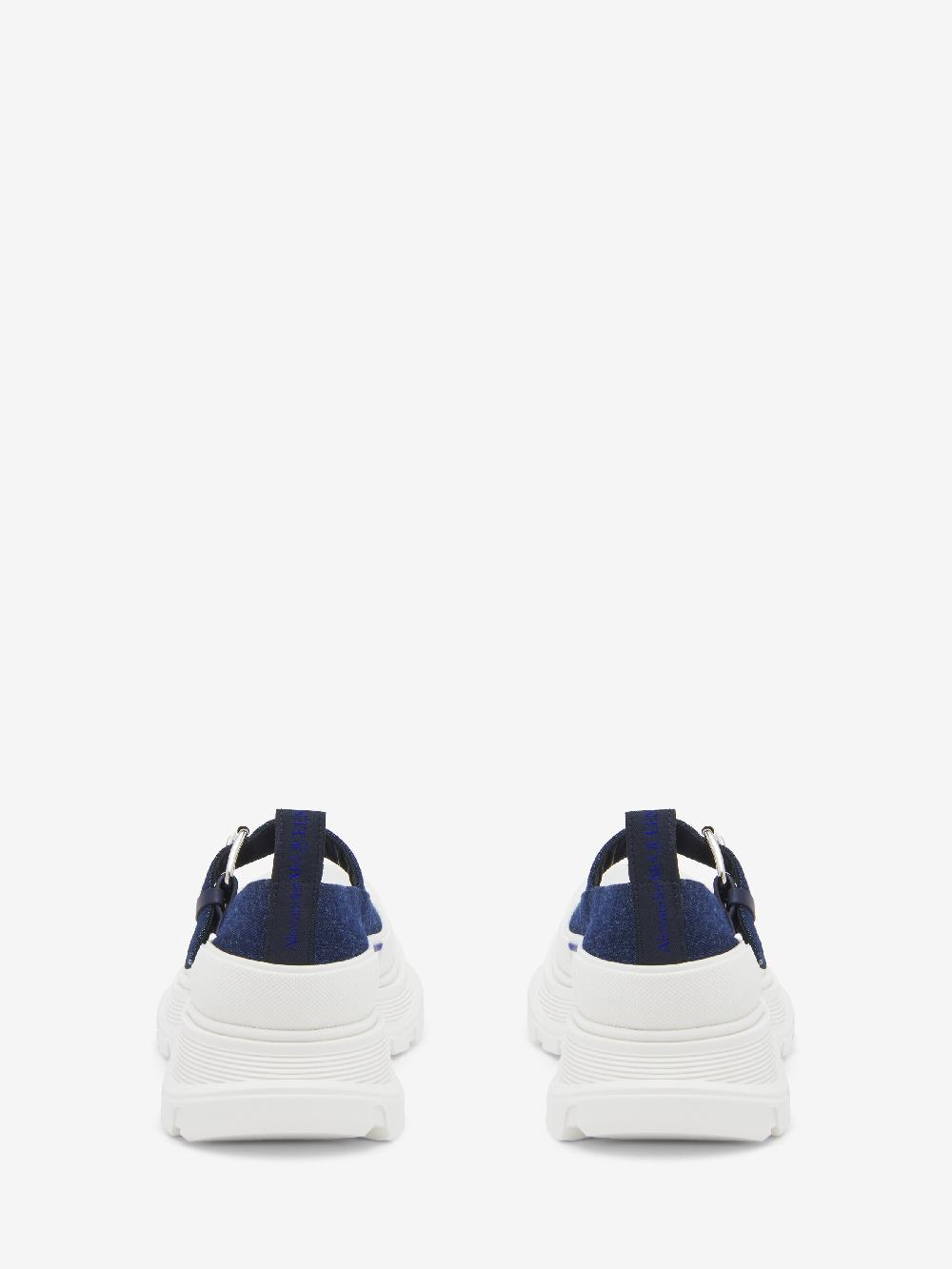 Mcq Alexander Mcqueen Women's Tread Slick Mary Jane In Blue/White