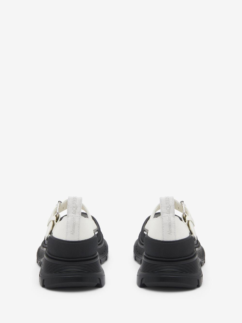mcq alexander mcqueen Women's Tread Slick Mary Jane in White/Black