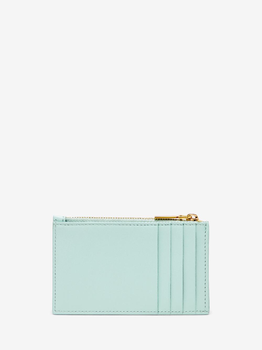 Mcq Alexander Mcqueen Women's Zip Card Holder In Mint