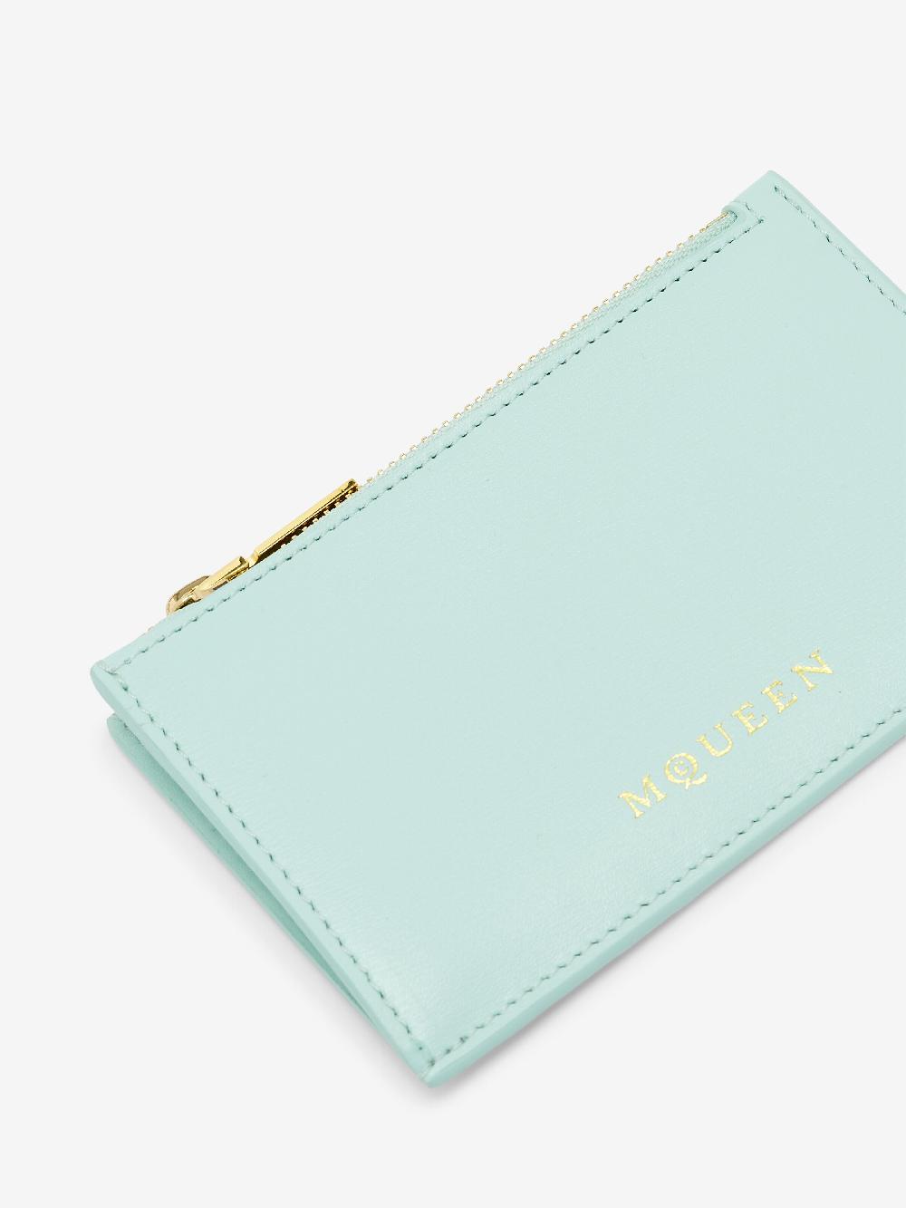 mcq alexander mcqueen Women's Zip Card Holder in Mint