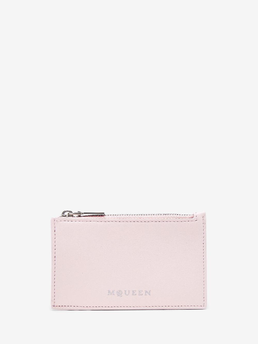 Mcq Alexander Mcqueen Women's Zip Card Holder In Rose