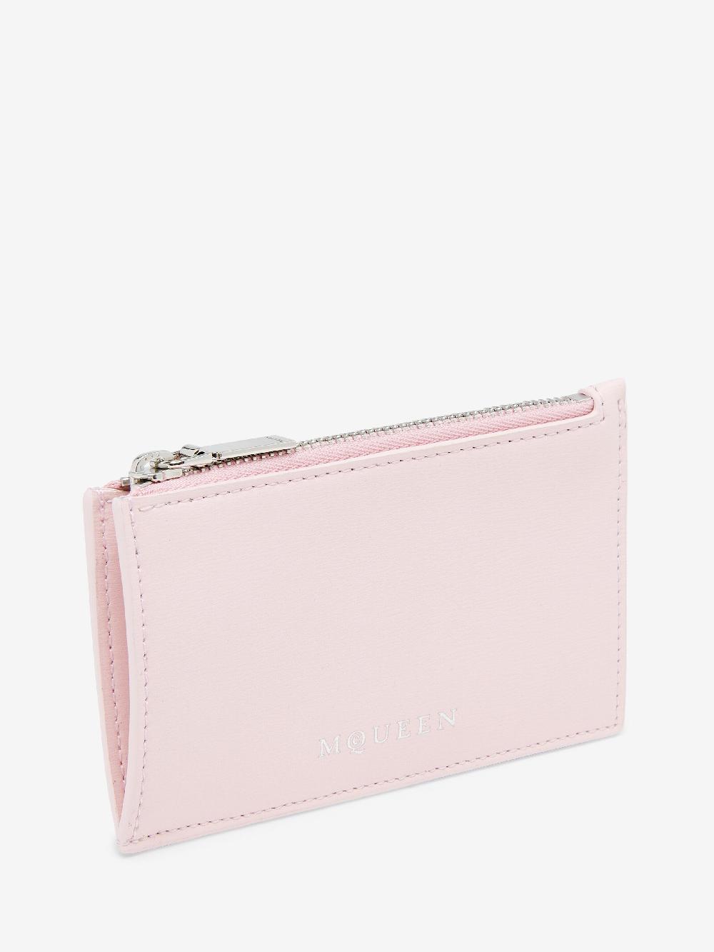Mcq Alexander Mcqueen Women's Zip Card Holder In Rose