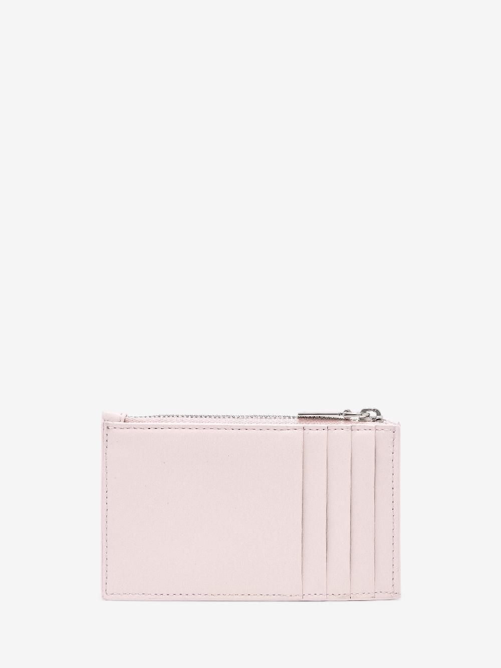 Mcq Alexander Mcqueen Women's Zip Card Holder In Rose