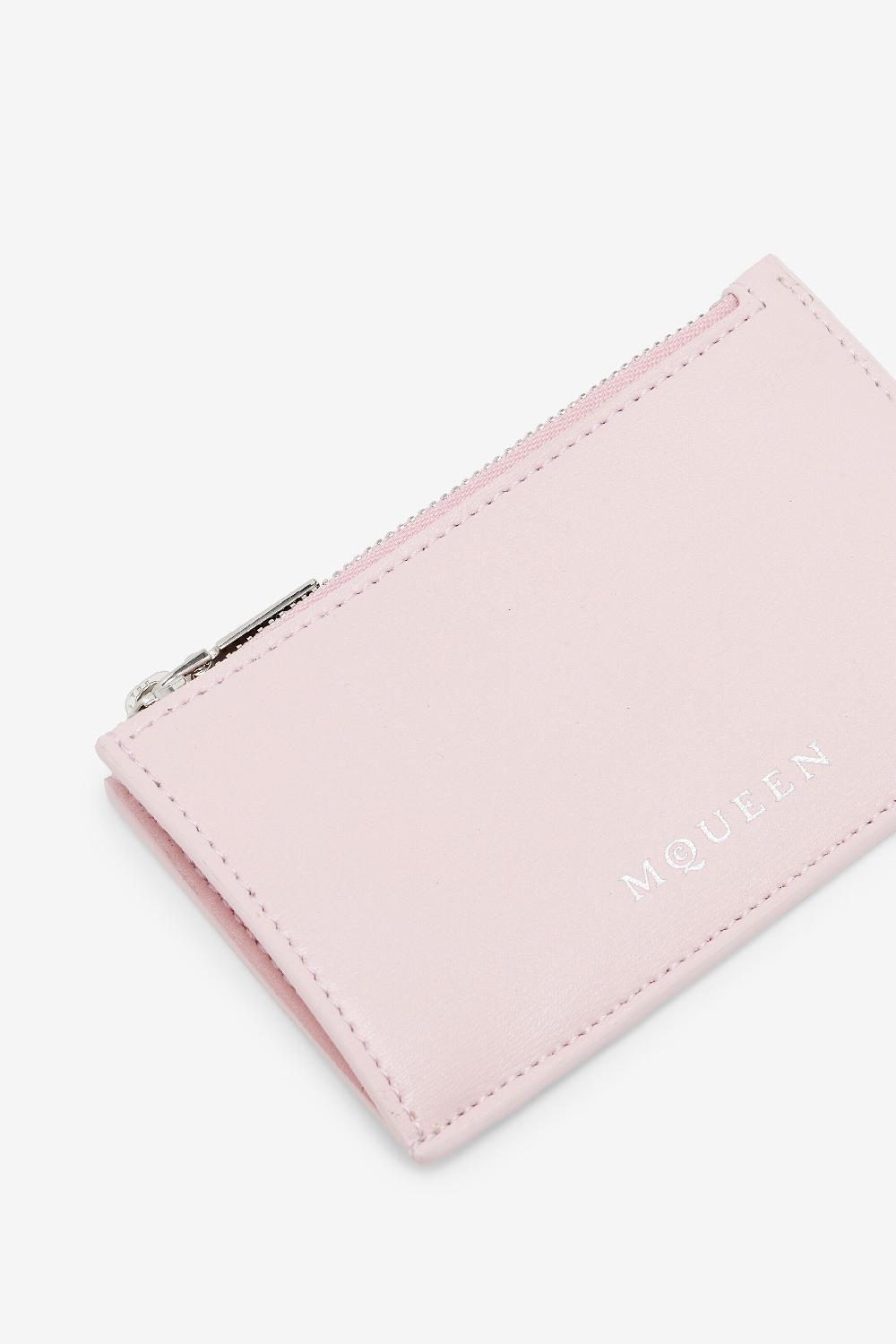 mcq alexander mcqueen Women's Zip Card Holder in Rose