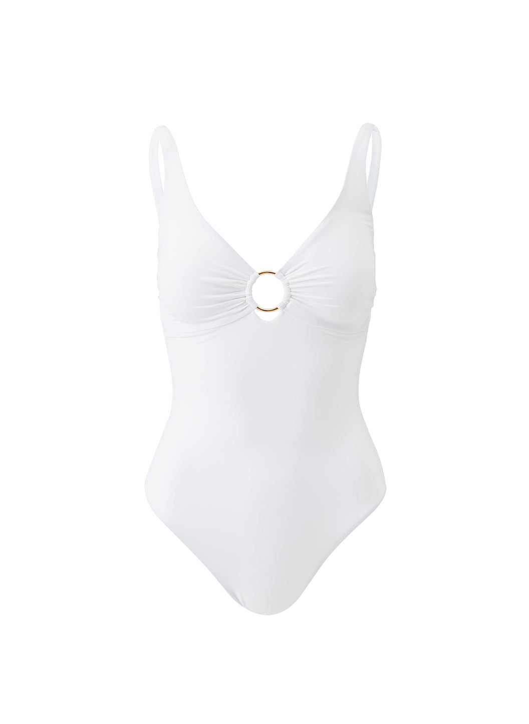 melissa odabash Abruzzo White Swimsuit