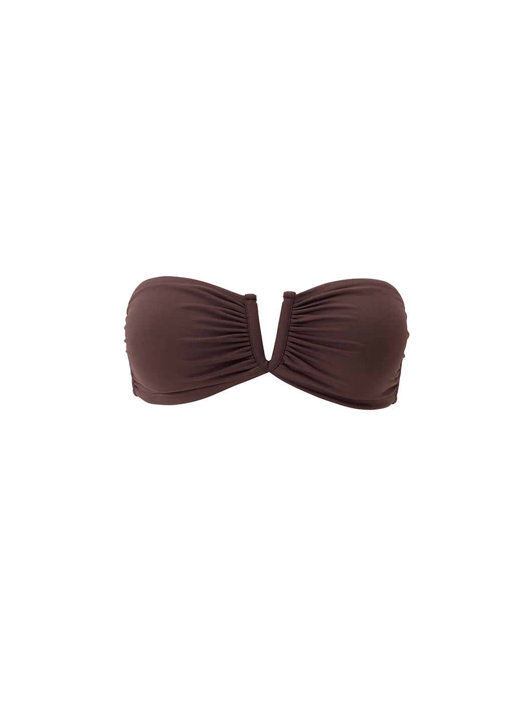 melissa odabash Alba Brown Bikini Top
