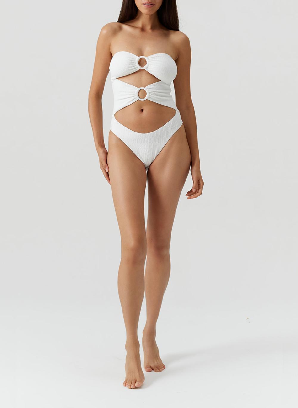 Melissa Odabash Alicante Mazy White Swimsuit