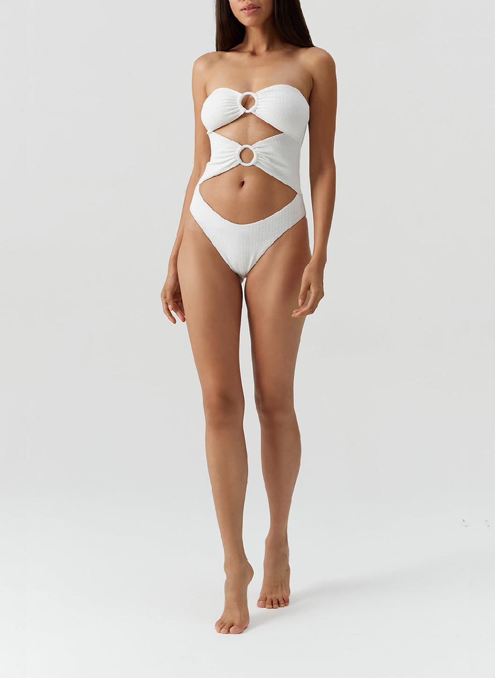 Melissa Odabash Alicante Mazy White Swimsuit