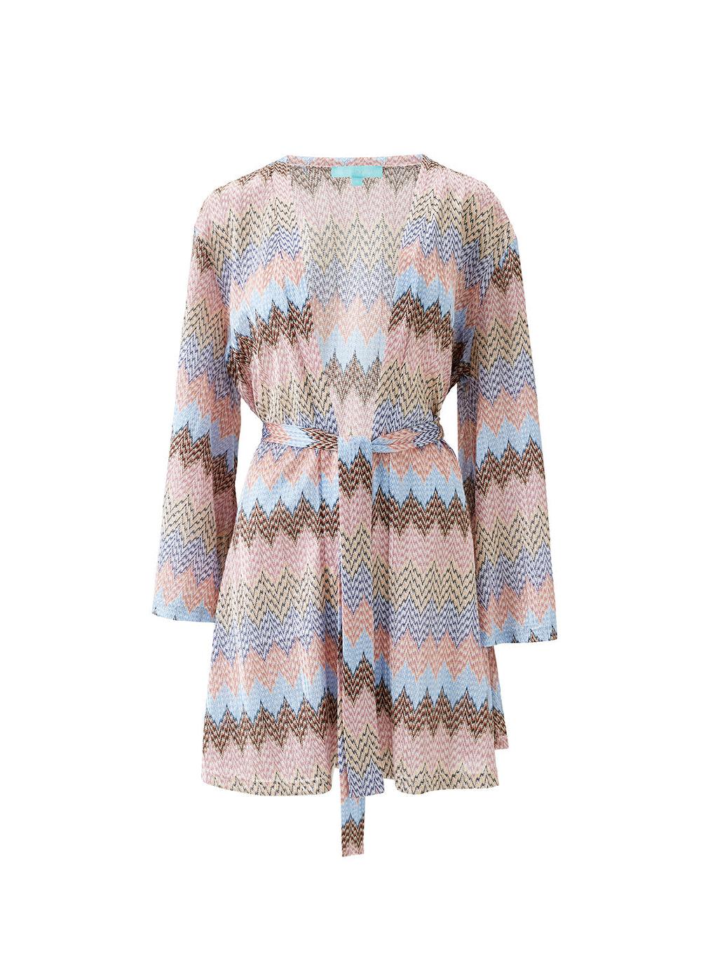 melissa odabash Anna Zigzag Stripe Kaftan