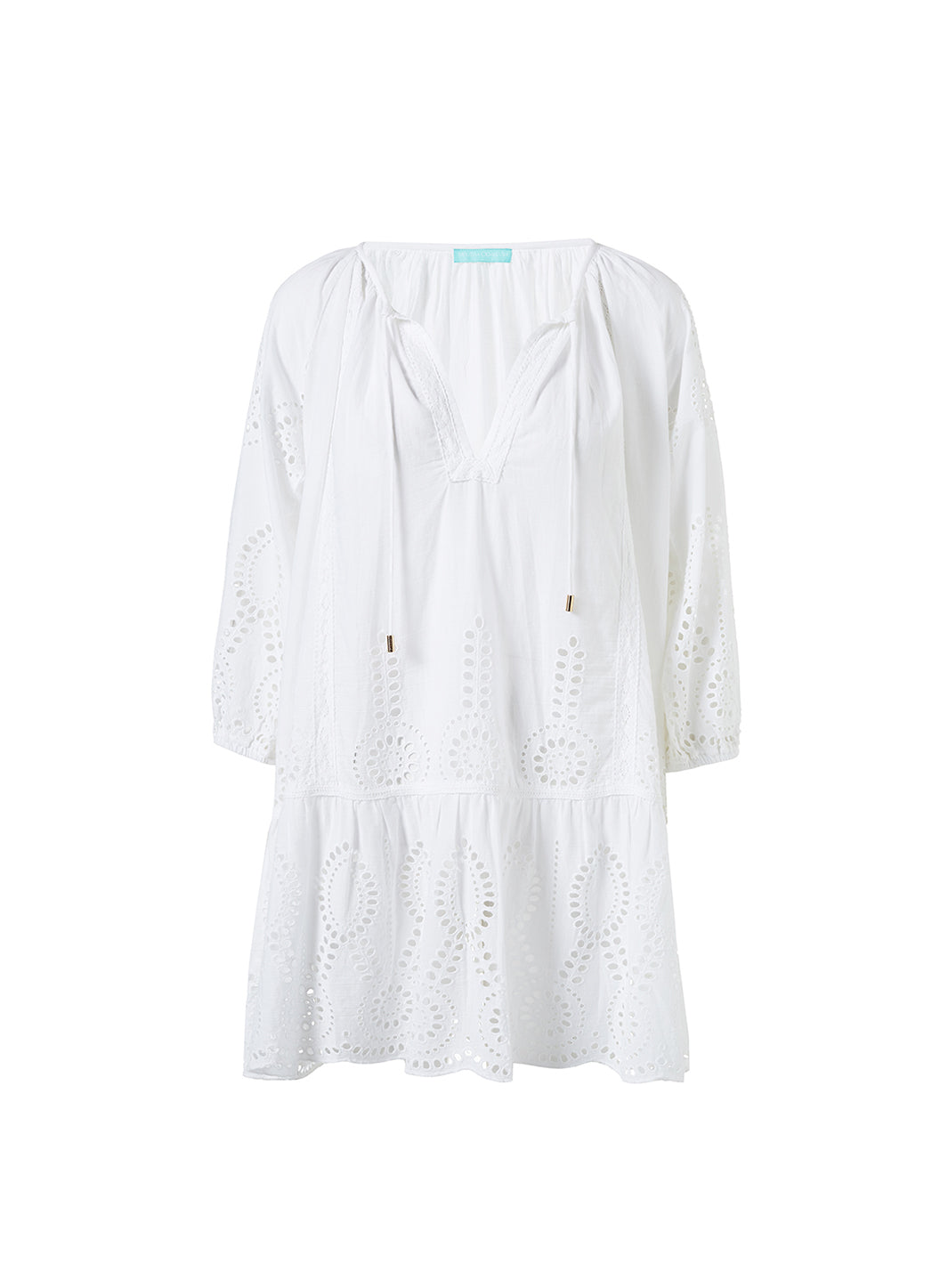 melissa odabash Ashley White Kaftan