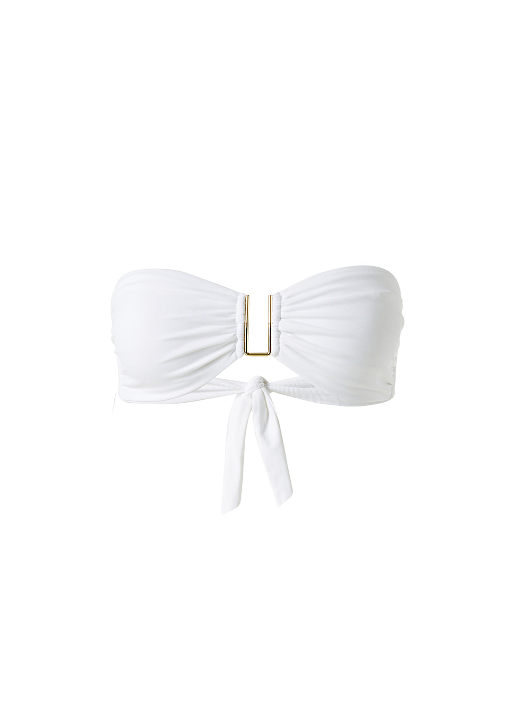 melissa odabash Barcelona White Bikini Top