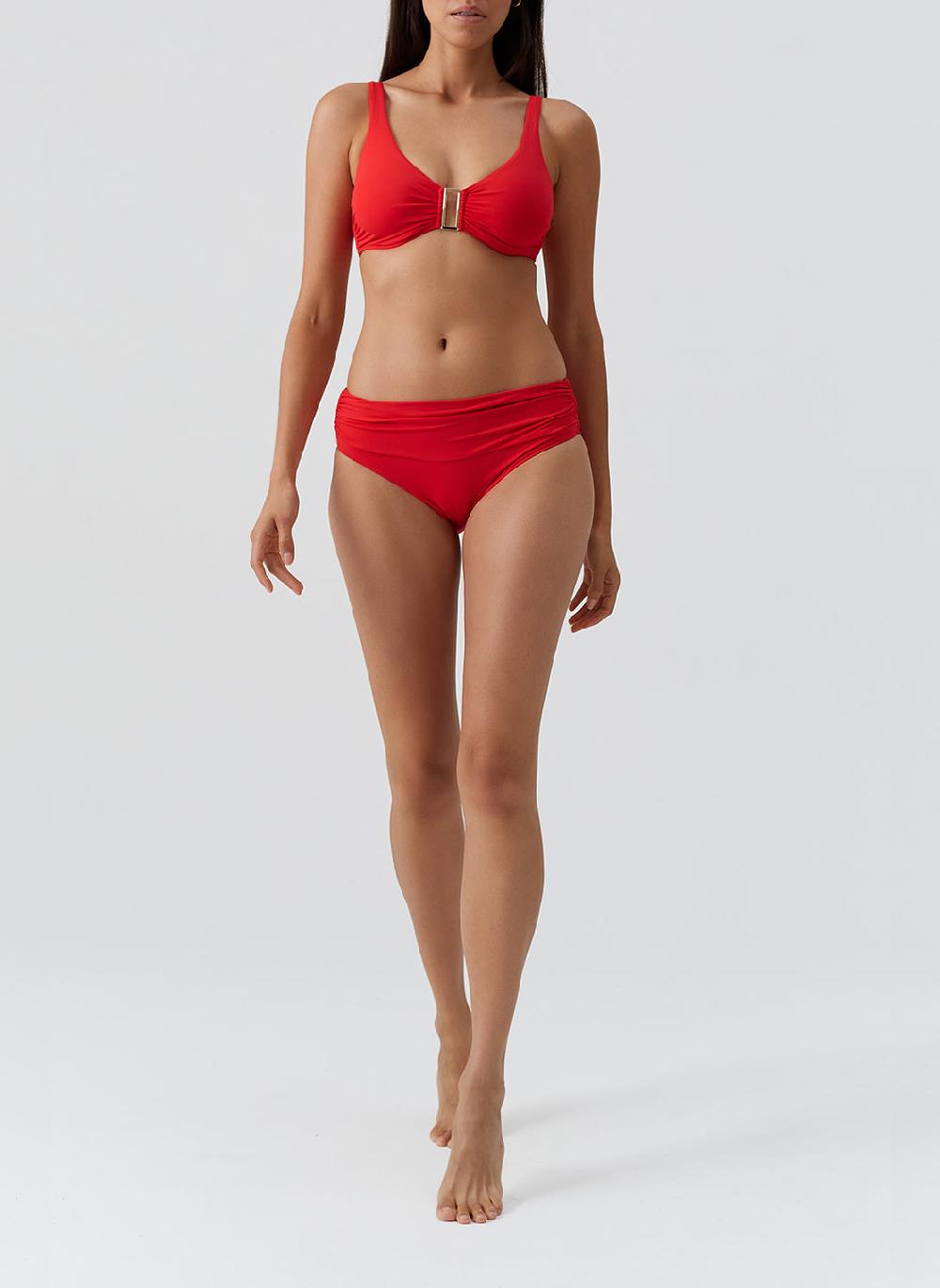 Melissa Odabash Bel Air Red Bikini Top